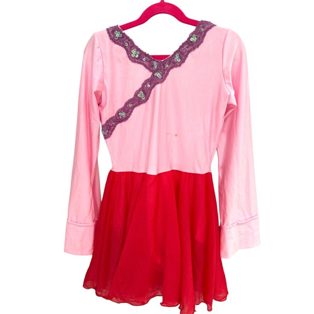 Girl's Revolution Dancewear Leotard Dress, size LC.